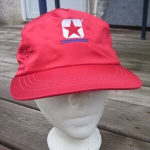 Scarce Vintage Red Satin Converse Embroidered Logo Unisex Fashion Baseball Hat